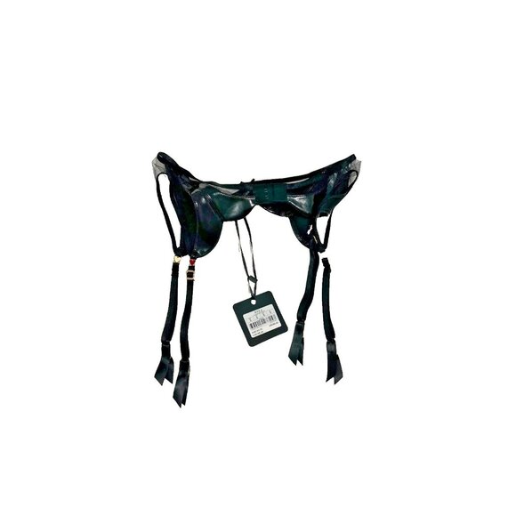 Honey Birdette Ella Suspender Black - Picture 2 of 3